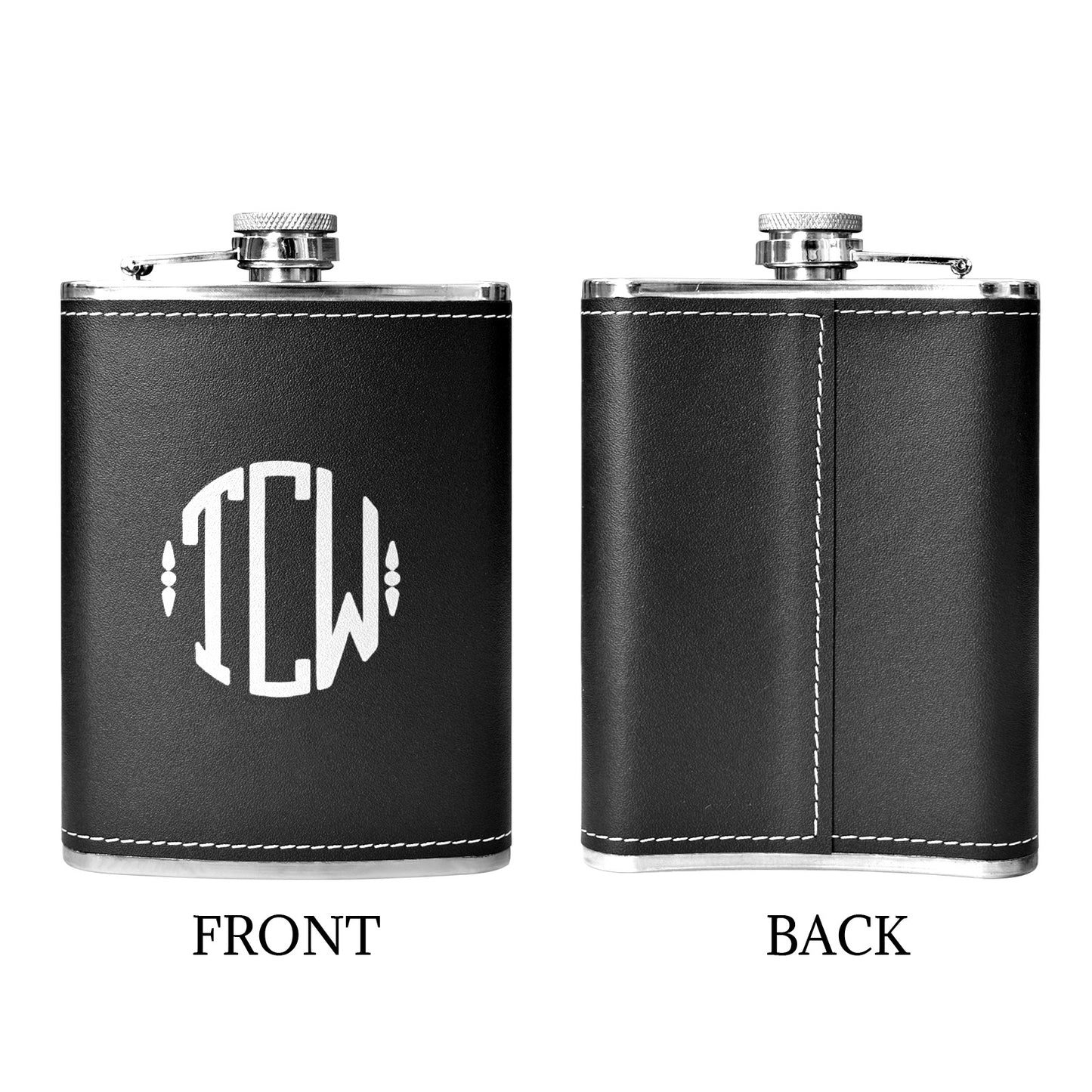 Black Custom Flask