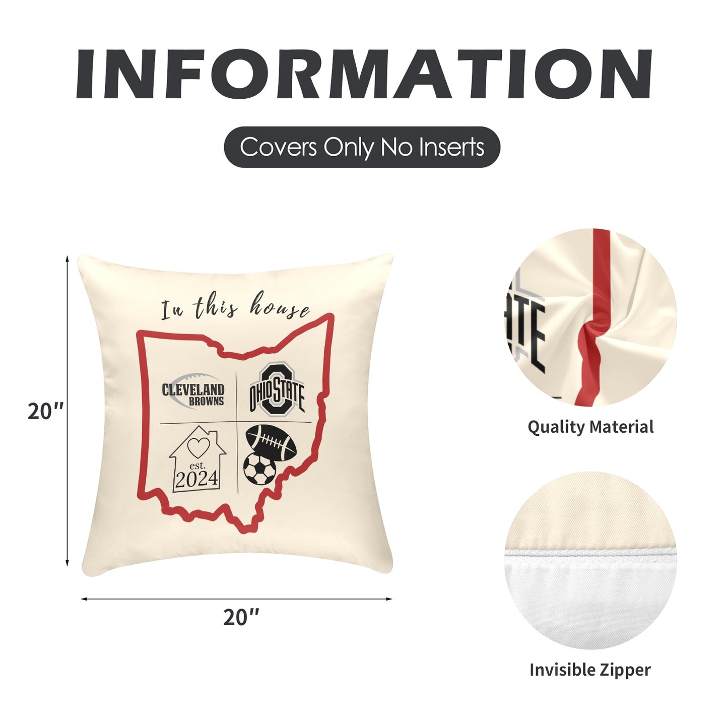 In this house Pillowcase (2 Pack)