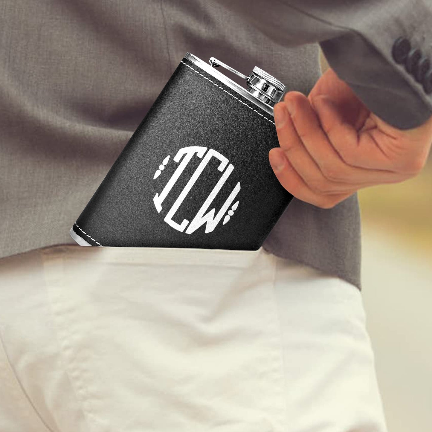 Black Custom Flask