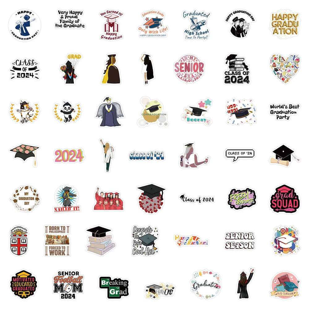 Graduate Vinyl Stickers