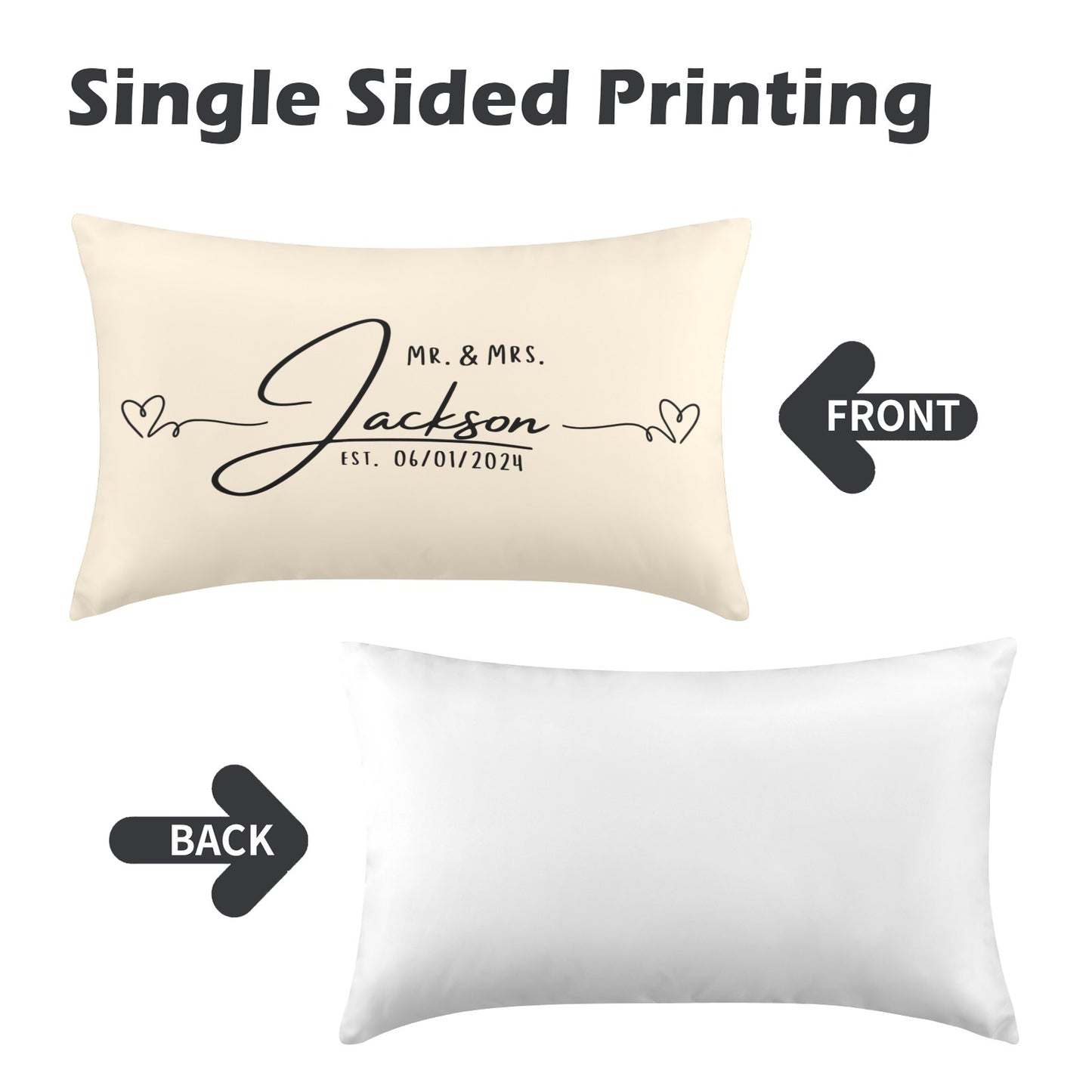 Mr. & Mrs. Pillow(2 Pack)