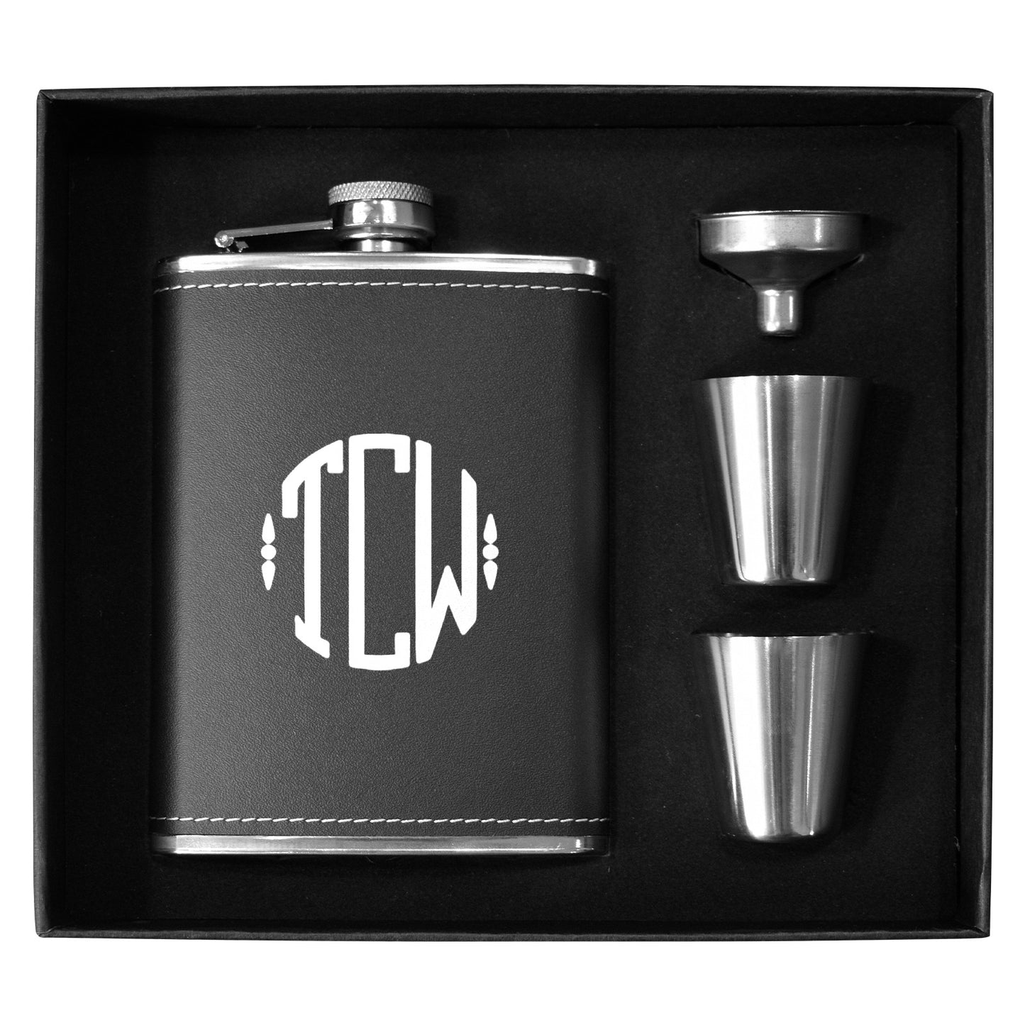 Black Custom Flask